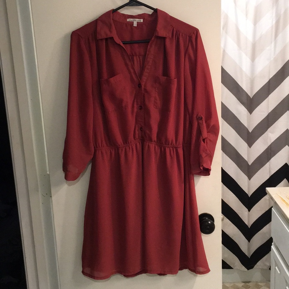 Charlotte Russe burnt orange dress.